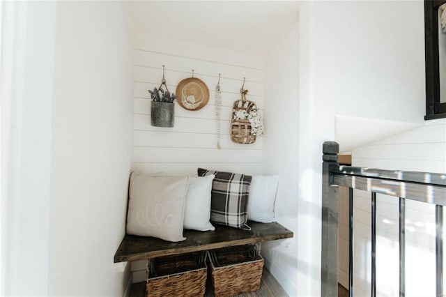 mudroom featuring hardwood / wood-style flooring