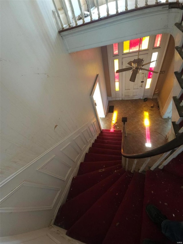 view of staircase