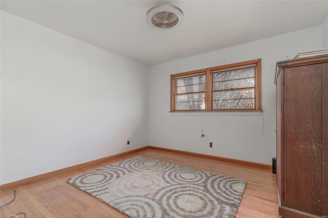 empty room featuring light hardwood / wood-style floors