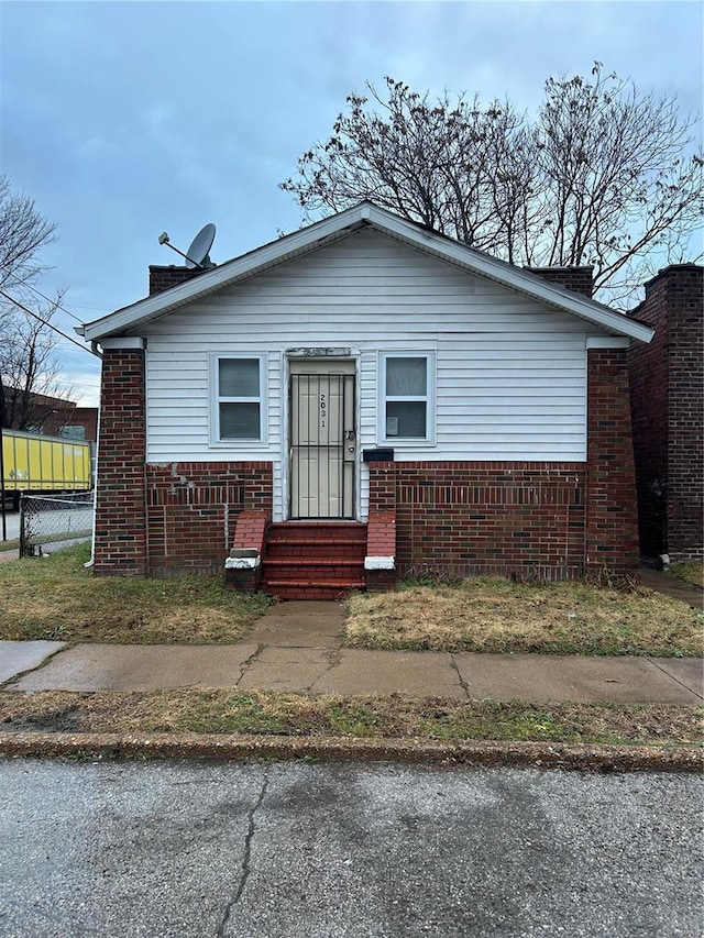 view of bungalow