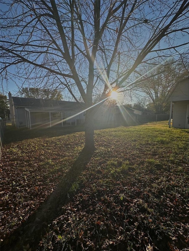 view of yard