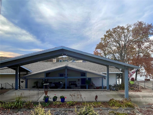 view of back of property