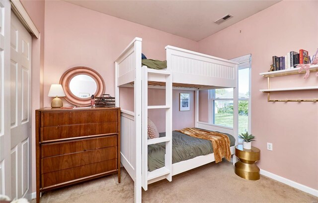 bedroom featuring carpet flooring