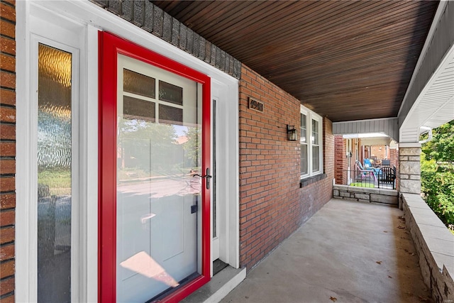 exterior space featuring a porch