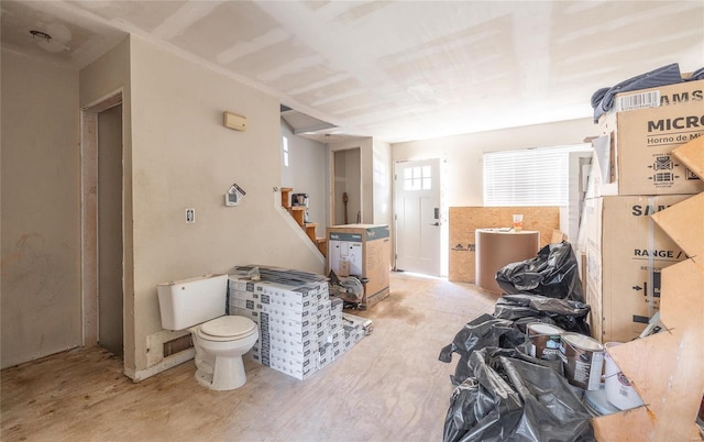 bathroom featuring hardwood / wood-style floors