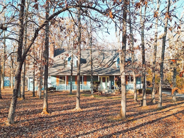 view of front of home featuring a porch