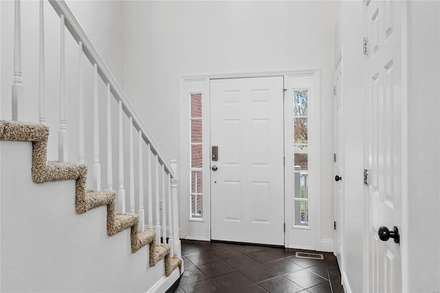 view of tiled entryway