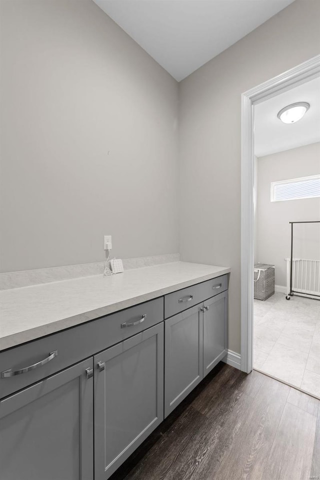 bathroom featuring hardwood / wood-style floors