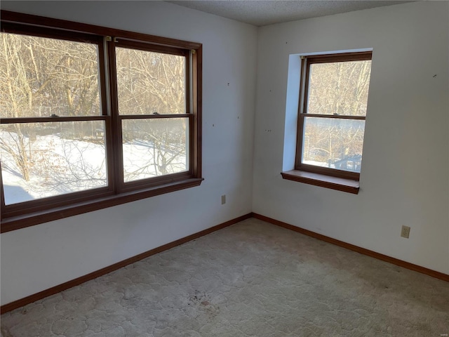 spare room featuring carpet