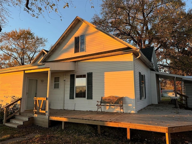 view of back of house