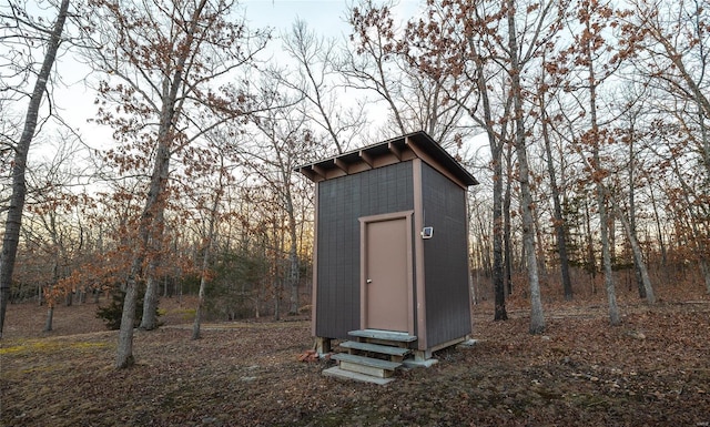 view of outdoor structure