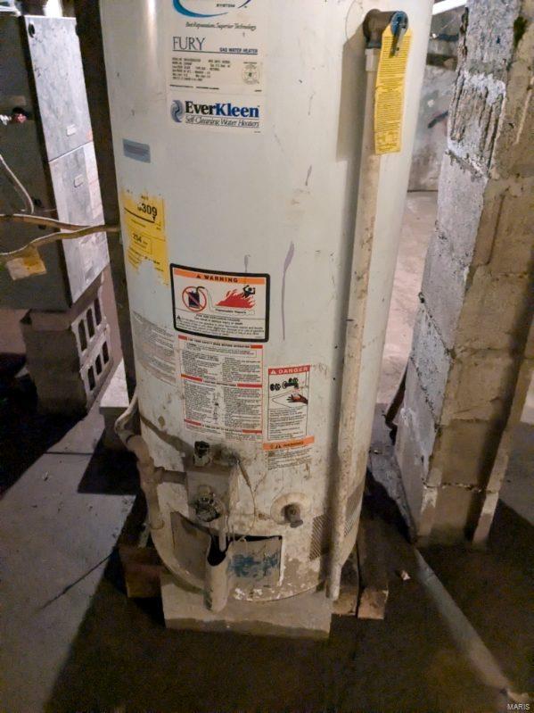 utilities featuring water heater