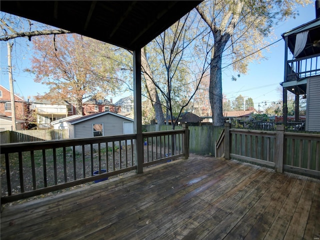 view of deck