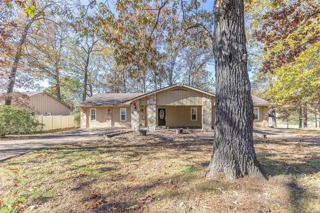 view of ranch-style home