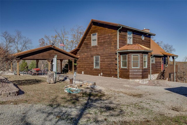 view of back of property