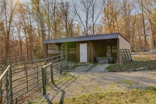 view of stable