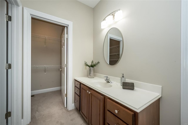 bathroom featuring vanity