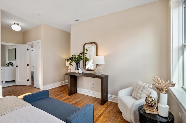 interior space featuring light hardwood / wood-style flooring