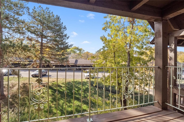 view of balcony