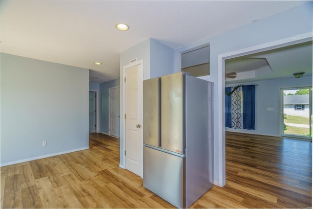 interior space featuring light hardwood / wood-style flooring