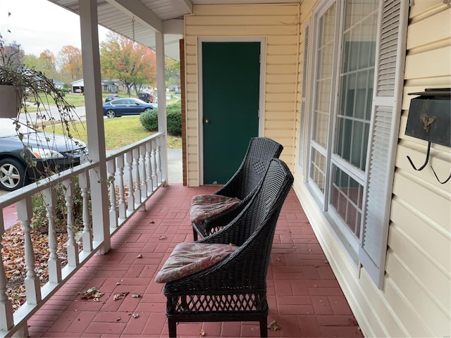 balcony with covered porch