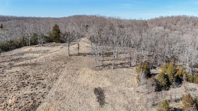 view of landscape with a forest view