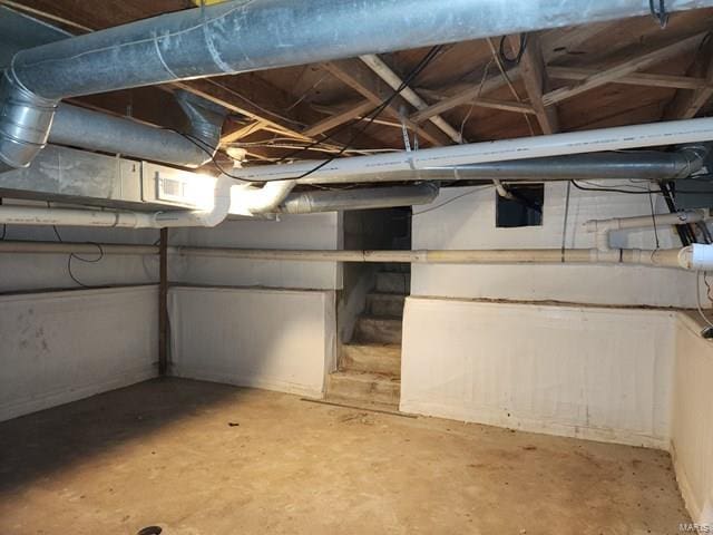 view of basement