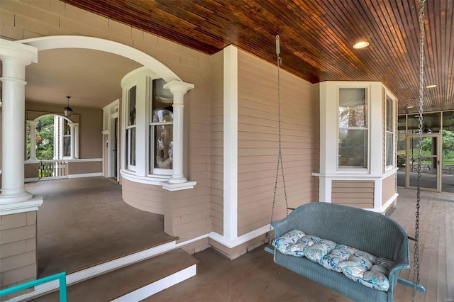 view of patio / terrace featuring a porch