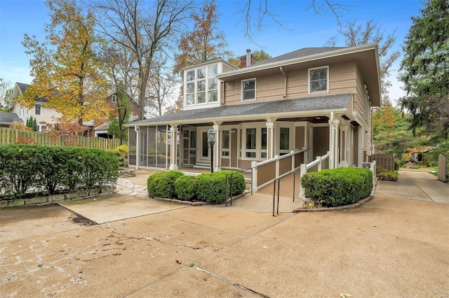 view of back of property