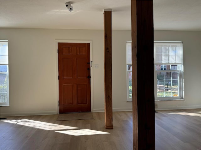 entryway featuring light wood-type flooring