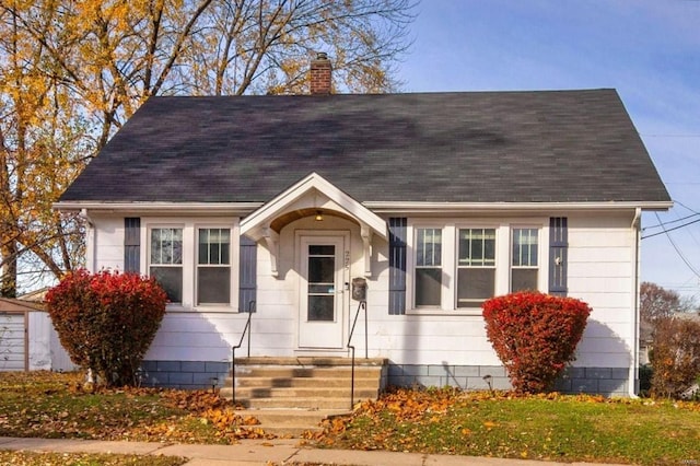 view of bungalow