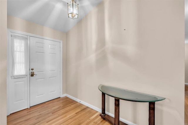 entryway featuring wood-type flooring