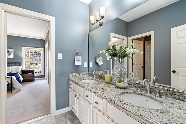 bathroom with vanity