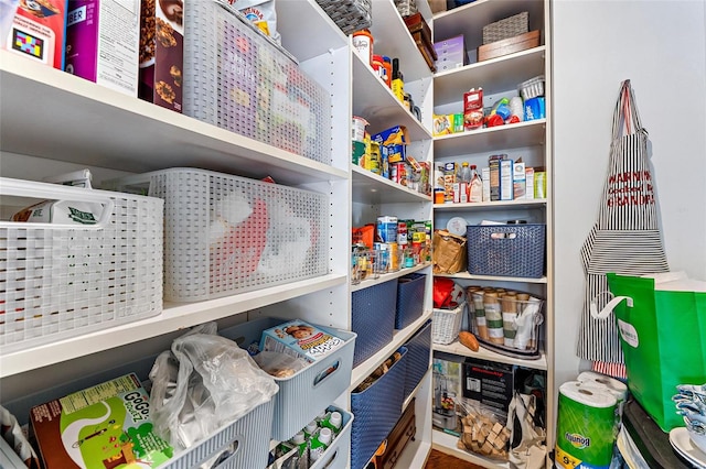 view of pantry