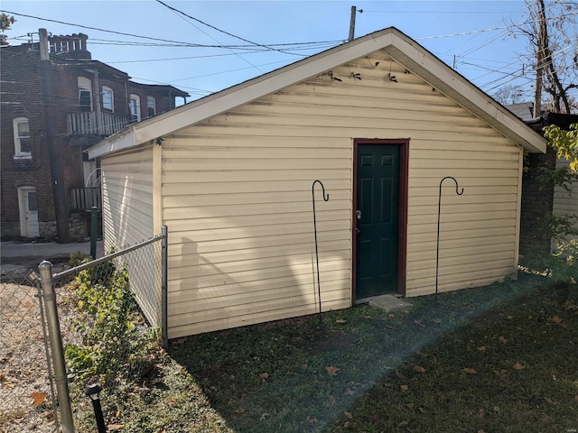 view of outbuilding