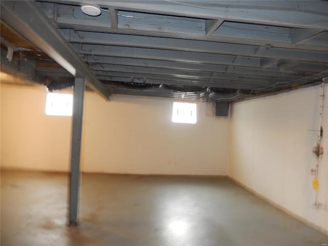 view of basement