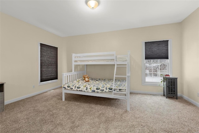 unfurnished bedroom with carpet flooring