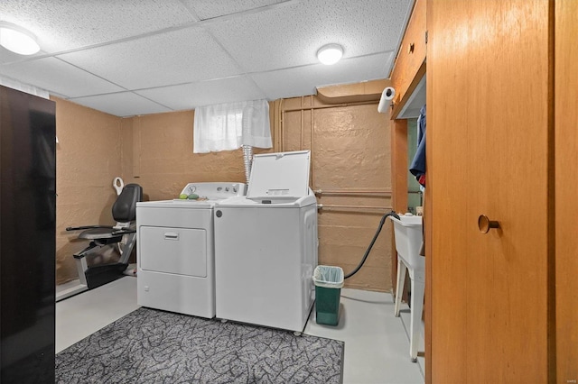 washroom featuring separate washer and dryer