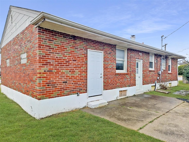 rear view of house featuring a patio area