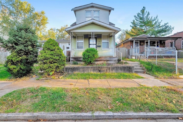 bungalow-style home with a porch