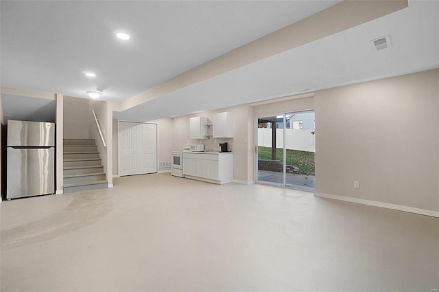 view of unfurnished living room