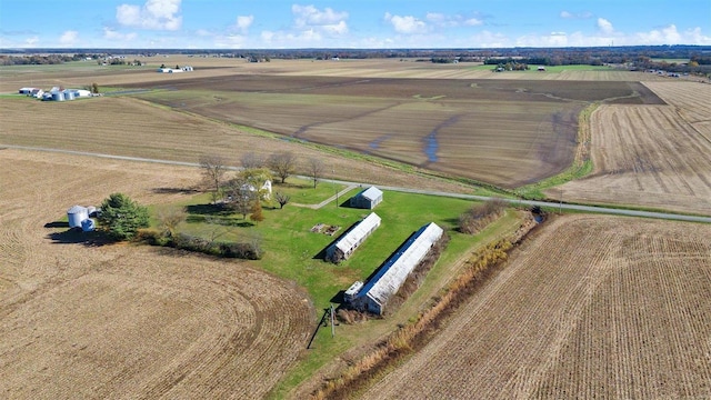 bird's eye view featuring a rural view