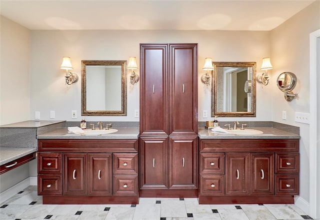 bathroom featuring vanity