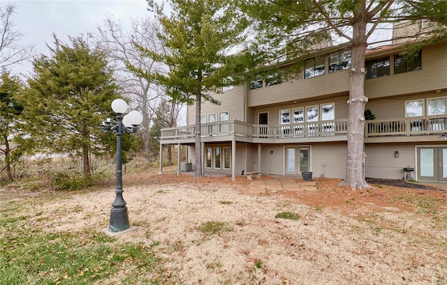 exterior space with a deck