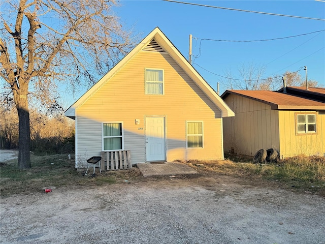 view of rear view of house