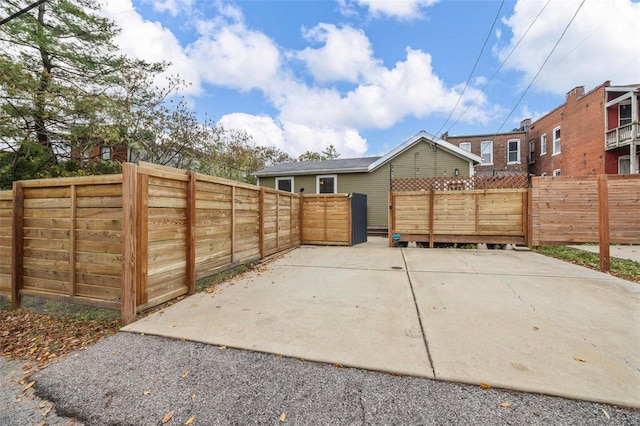 view of patio / terrace with fence