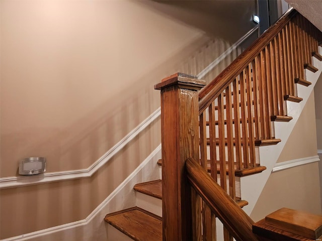 view of stairs