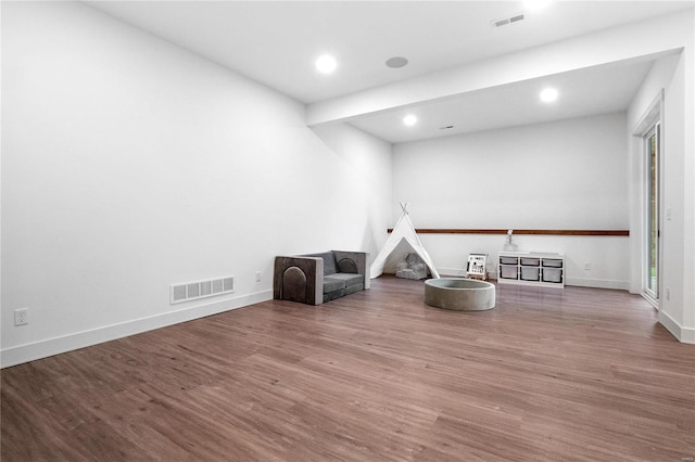 interior space featuring hardwood / wood-style floors