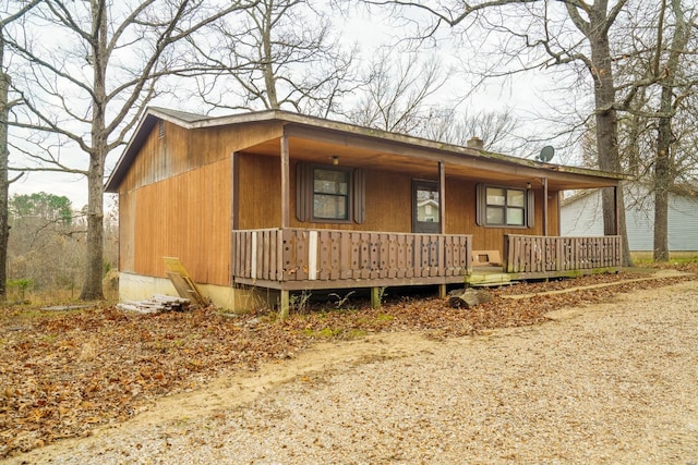 view of front of home with a porch