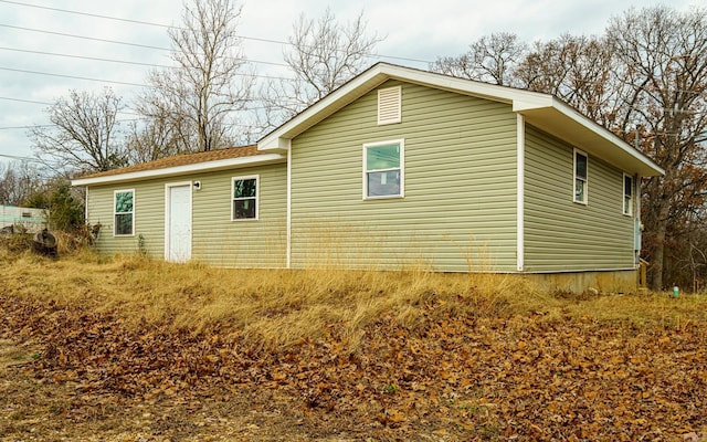 view of side of property